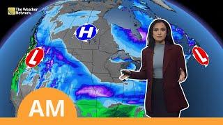 Snow, Cold, or Rain to Hit Ontario, Atlantic Canada, and the Prairies | #WeatherAM