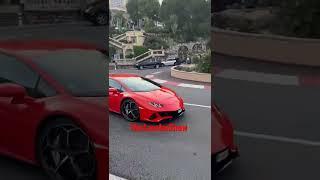 Lamborghini Huracan taking the hairpin corner in Monaco 