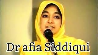 Dr afia Siddiqui | A clip from her speech