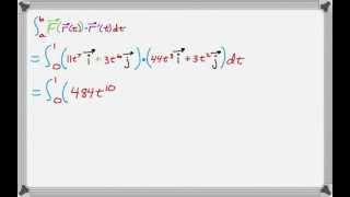 Line Integral of a Vector Field Example