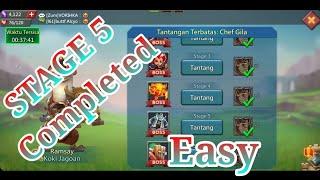 Tantangan Terbatas: Chef Gila(Ramsay-koki jagoan) Stage 5 | LORD MOBILE