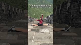 POV: You’re A Martial Artist & Visit The GREAT WALL OF CHINA… It was so HOT #greatwallofchina #elina