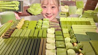ASMR Various Matcha Chocolates 【Mukbang/ Eating Sounds】【English subtitles】
