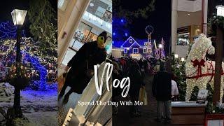 SPEND THE DAY WITH ME VLOG |  mall run | Christmas gifts | peddlers village | broke out with a rash