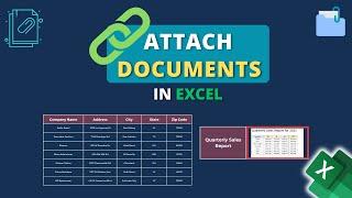 How to Attach Documents in Excel