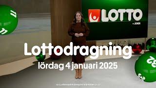 Lotto lördag 4 januari 2025 | Lottodragningen