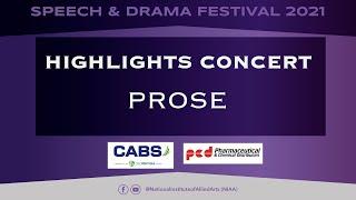 NIAA S&D HIGHLIGHTS CONCERT 2021 -  PROSE