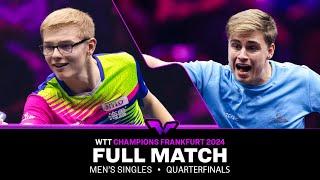 FULL MATCH | Felix Lebrun vs Truls Moregard | MS QF | #WTTFrankfurt 2024