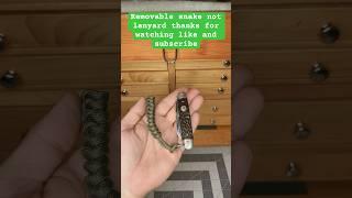 How to tie a ￼ snake knot lanyard #knots #pocketknifes #camping #craft #survivalknots