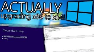 ACTUALLY Upgrading x86 to x64 - without Data Loss! (tech experiment)