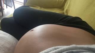 Crazy baby movements in the womb