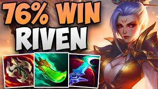 76% WIN RATE RIVEN MAIN IN CHALLENGER! | CHALLENGER RIVEN TOP GAMEPLAY | Patch 14.12 S14