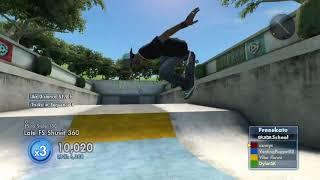 Skate 3 - a clean trickline clip (: