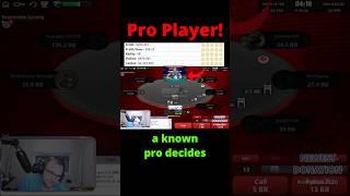 Incredible BREAK To Knockout Pro Player! #poker #lucky #proplayer