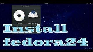 How to install fedora 24 using usb