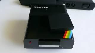 Real Sinclair ZX Microdrive in action