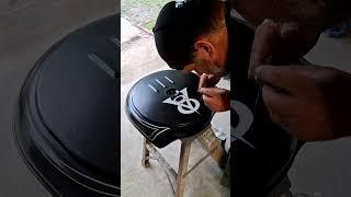 Little artwork today! #painting #pinstriping #handpainted #custom #oldschool #lifestyle #1shotpaint
