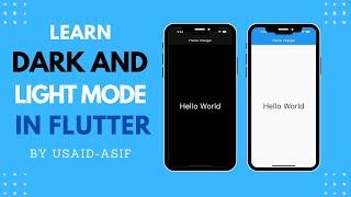 How to switch between Light and Dark mode in flutter