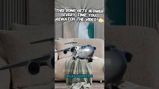 This Song Gets Slower Every Time You Replay!  #aviation #music #shorts #trend #coolfacts #cute