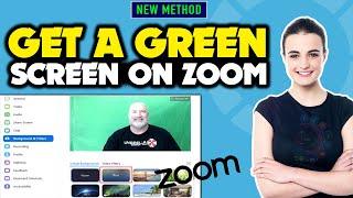 How to get a green screen on zoom 2024