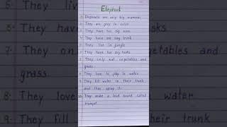 10 Lines on Elephant|      #elephant #essaywriting #studyskillexpress