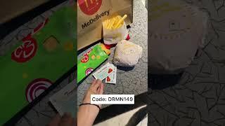 Mcdonaldsoffer || Code: DRMN149 || Link in bio | Details in caption.#youtubeshorts #mcdonald #shorts