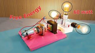 How To Make Free Energy Generator With Magnet And DC Motor | Simple Tips