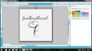 Accessing font glyphs in Silhouette Studio