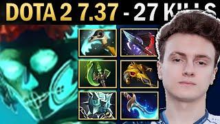 Muerta Gameplay Miracle with 27 Kills and 1100 GPM - Dota 2 7.37