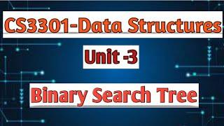 Binary search tree ADT in data structures tamil||CS3301||Anna university reg-2021.#cse