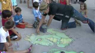 Chalk Artist David Zinn at the Ann Arbor Summer Festival #1