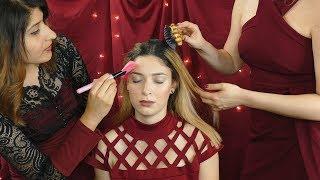 ️ Want to be in the Middle? ASMR Hair Brushing, Face Brushing, Pampering