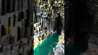 Fingal's Cave in Island of Staffa, Scotland  || #shorts #volcano #trending