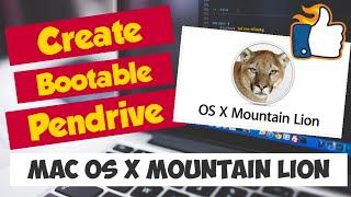 How to create Mac OS X Mountain lion bootable usb drive || Mountain Lion Bootable drive in MAC