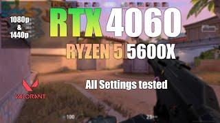 RTX 4060 : VALORANT - All Settings Tested in Late 2024