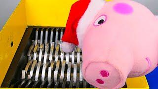 Shredding PEPPA PIG with Real SHREDDER!