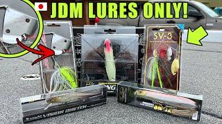 JAPANESE/JDM Fishing Lures ONLY Challenge! (EXPENSIVE!)