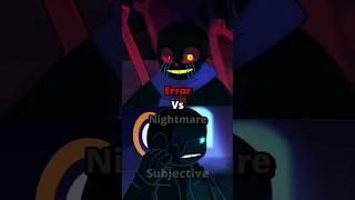 Error Sans Vs Nightmare Sans | Undertale AU