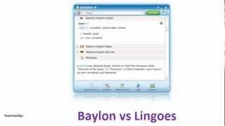 Lingoes vs Babylon, one click dictionaries