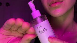 [ASMR - Whisper] Spa day - oil cleansing ‍️