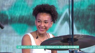 Nandi Bushell 14 Year Old Drummer Sensation On This Morning [27.08.2024]