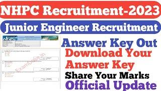 NHPC/THDC JE Answer Key Out||Share Your Marks||Download Your Answer Key||Official Update