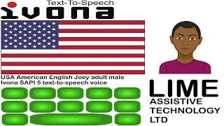 Joey Ivona USA English adult male text to speech voice