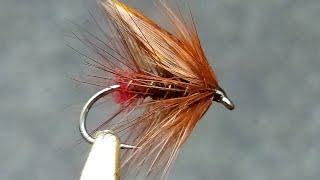 Irish style winged wet fly the green peter by John moore