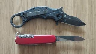 Fox Edge The Claw vs Victorinox Camper size comparison