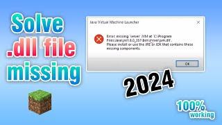 Solve Tlauncher jvm.dll file missing || Minecraft critical error 2023