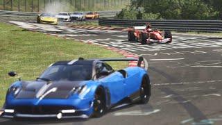 F1 vs Supercars at Nordschleife