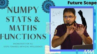 #6 Numpy Statistical & Mathematics Function in Hindi | Urdu - Python