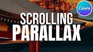 Canva Animation Tutorial - Scrolling Parallax Effect