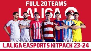 PES 2021 - NEW LALIGA EA SPORTS KITPACK SEASON 2023-2024 | 20 Teams + New Font